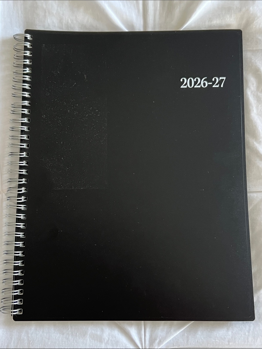 2026-2027 Black Spiral-Bound Planner